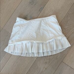 White Pleated Women's Lululemon Tennis Skirt
